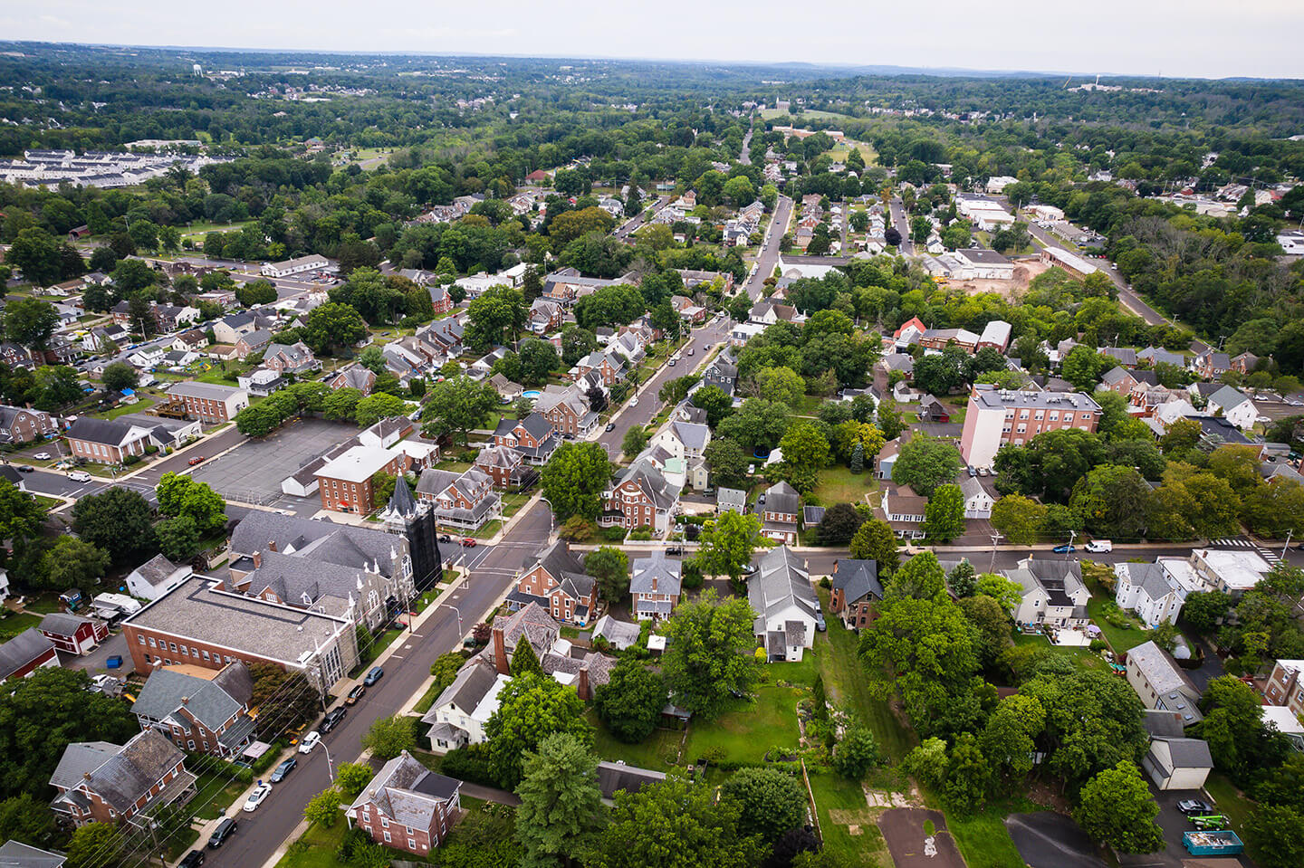 Aerial view of Southampton, Pennsylvania