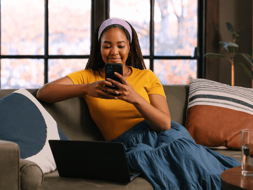 a woman reviewing her home options on her home mortgage after learning more about what is debt-to-income-ratio